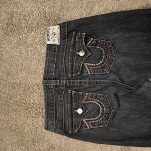 True Religion Dark Blue Bootcut Jeans